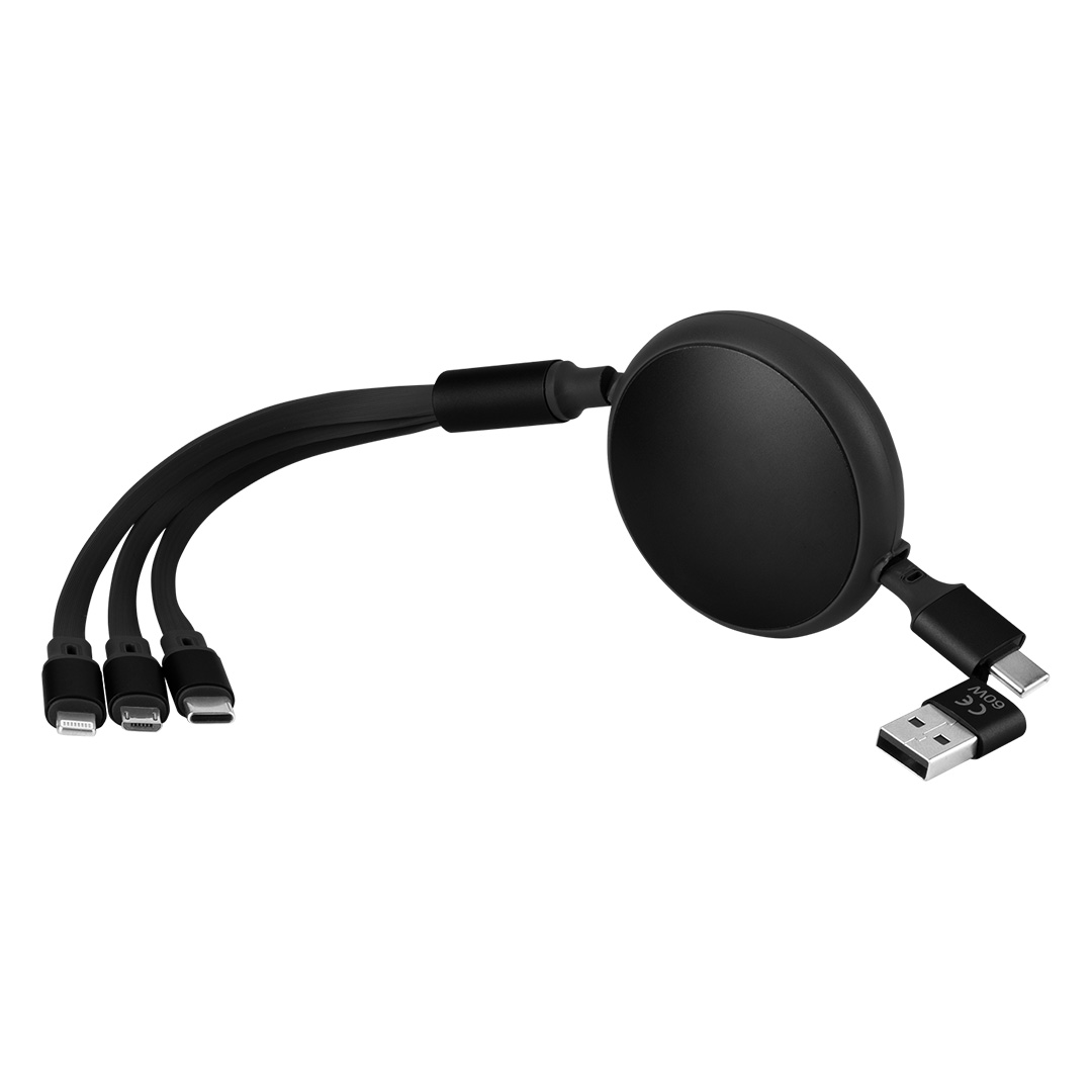 USB / Type-C kabl za punjenje i prenos podataka, 6 u 1, 60W